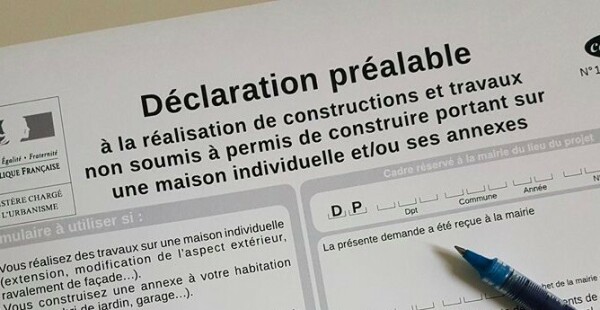 La déclaration préalable de travaux réservée à des travaux de faible importance - doc. mairie de Ligné