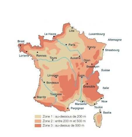 Zonage pluie et vent